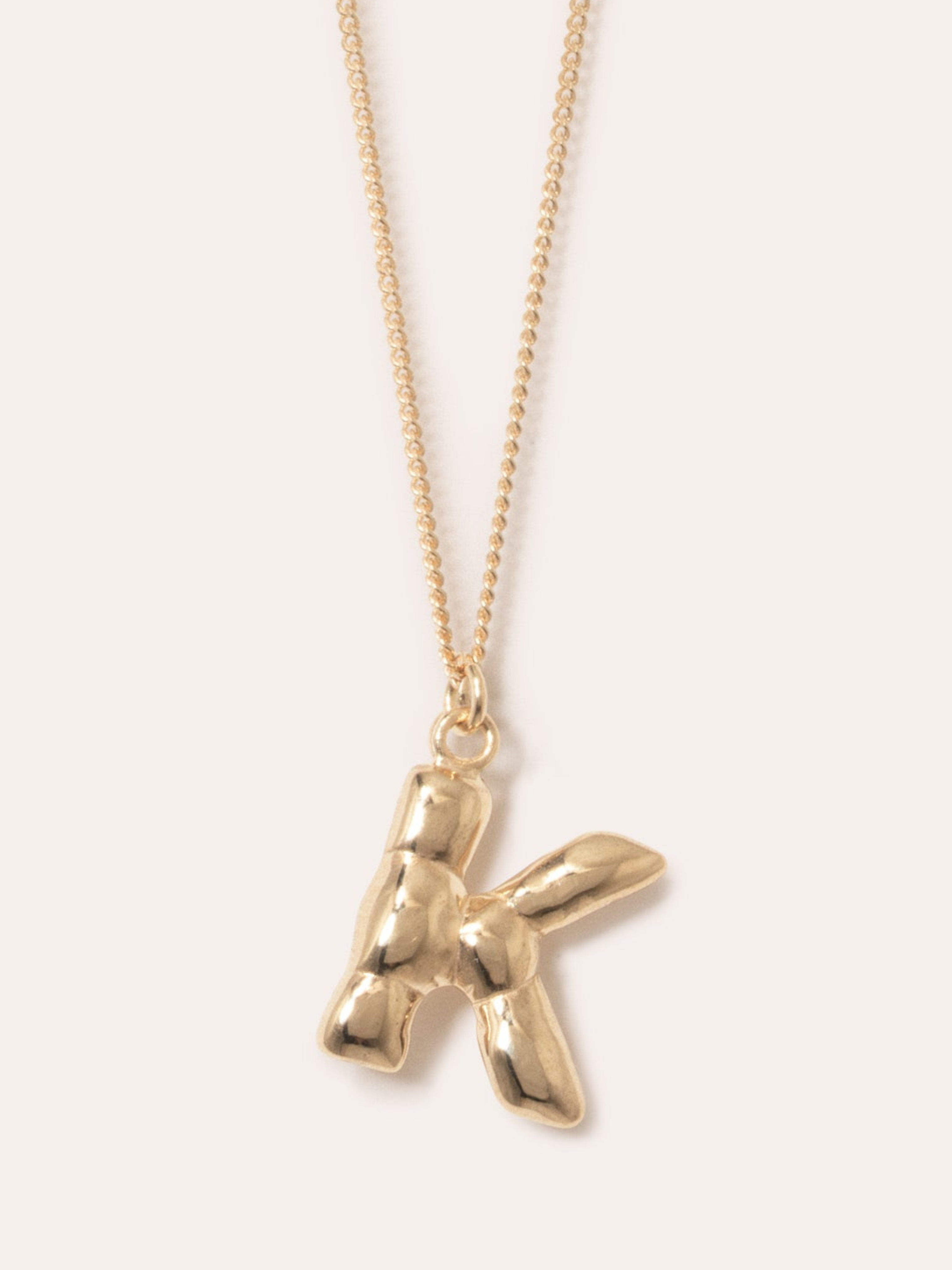 Gold Plated K Pendant with Chain,Completedworks,- Fivestory New York