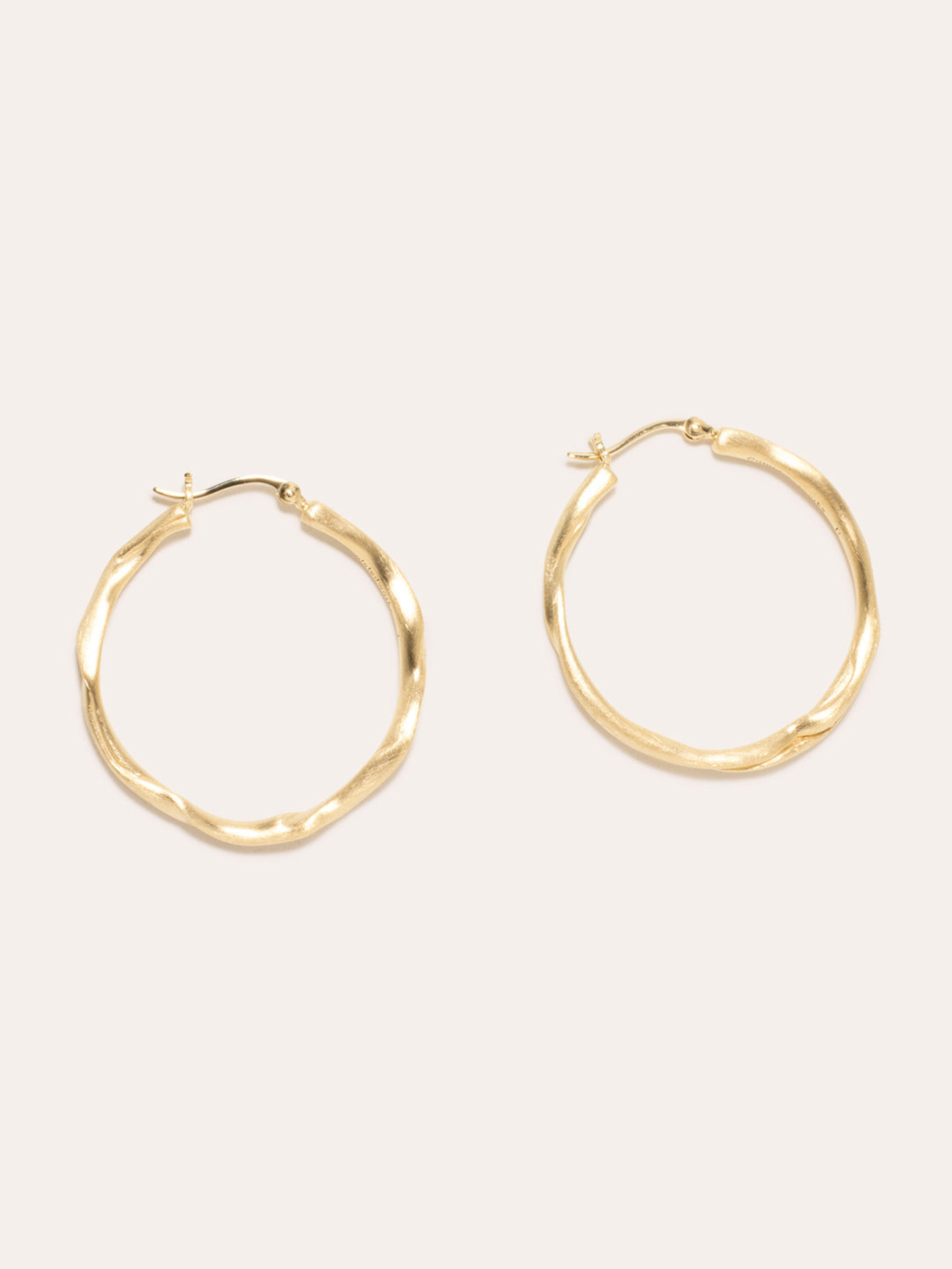 Furrowed Gold Vermeil Twisted Hoop Earrings,Completedworks,- Fivestory New York