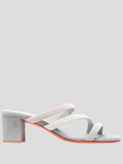 Sand Mignon Suede Strappy Block Heel Sandal,Santoni,- Fivestory New York