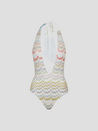 White & Multi Lurex Knit One Piece,Missoni Mare,- Fivestory New York