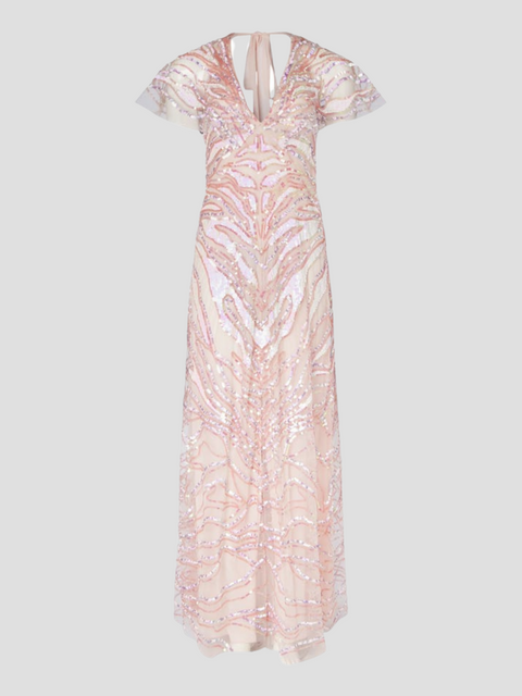 West Long Dress in Crystal Pink,Temperley London,- Fivestory New York