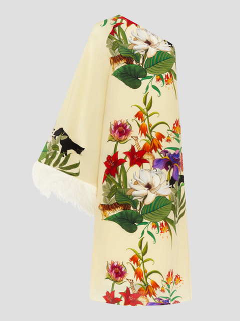 Aubrey Crepe Midi Dress in Ivory,Borgo De Nor,- Fivestory New York