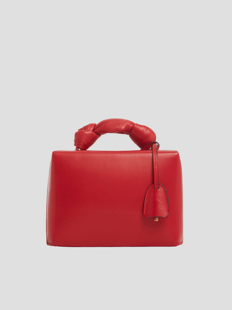 Grace Small Box in Red Leather Pillow,Mark Cross,- Fivestory New York