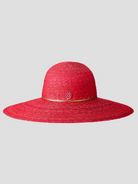 Blanche Pink Straw Hat,Maison Michel,- Fivestory New York