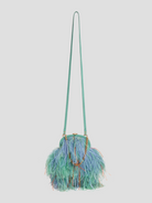 Frame Green Feathered Crossbody with Gold Chain,Mark Cross,- Fivestory New York