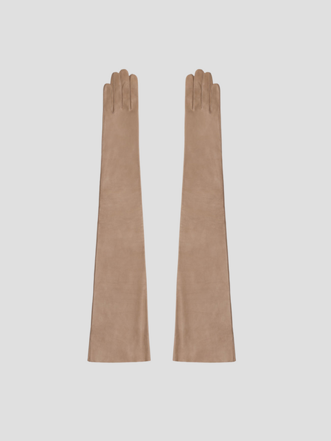 Runway Gloves in Nude Leather,Seymoure Gloves,- Fivestory New York