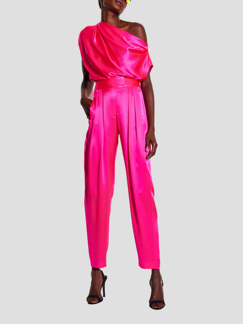 High Waist Tapered Trouser in Pink,The Sei,- Fivestory New York