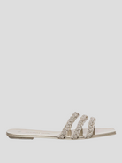 Foster Silver Crystal Strap Sandals,Santoni,- Fivestory New York