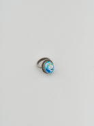 Blue Stone White Emerald Metal Ring,Marni,- Fivestory New York