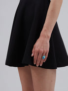 Blue Stone White Emerald Metal Ring,Marni,- Fivestory New York