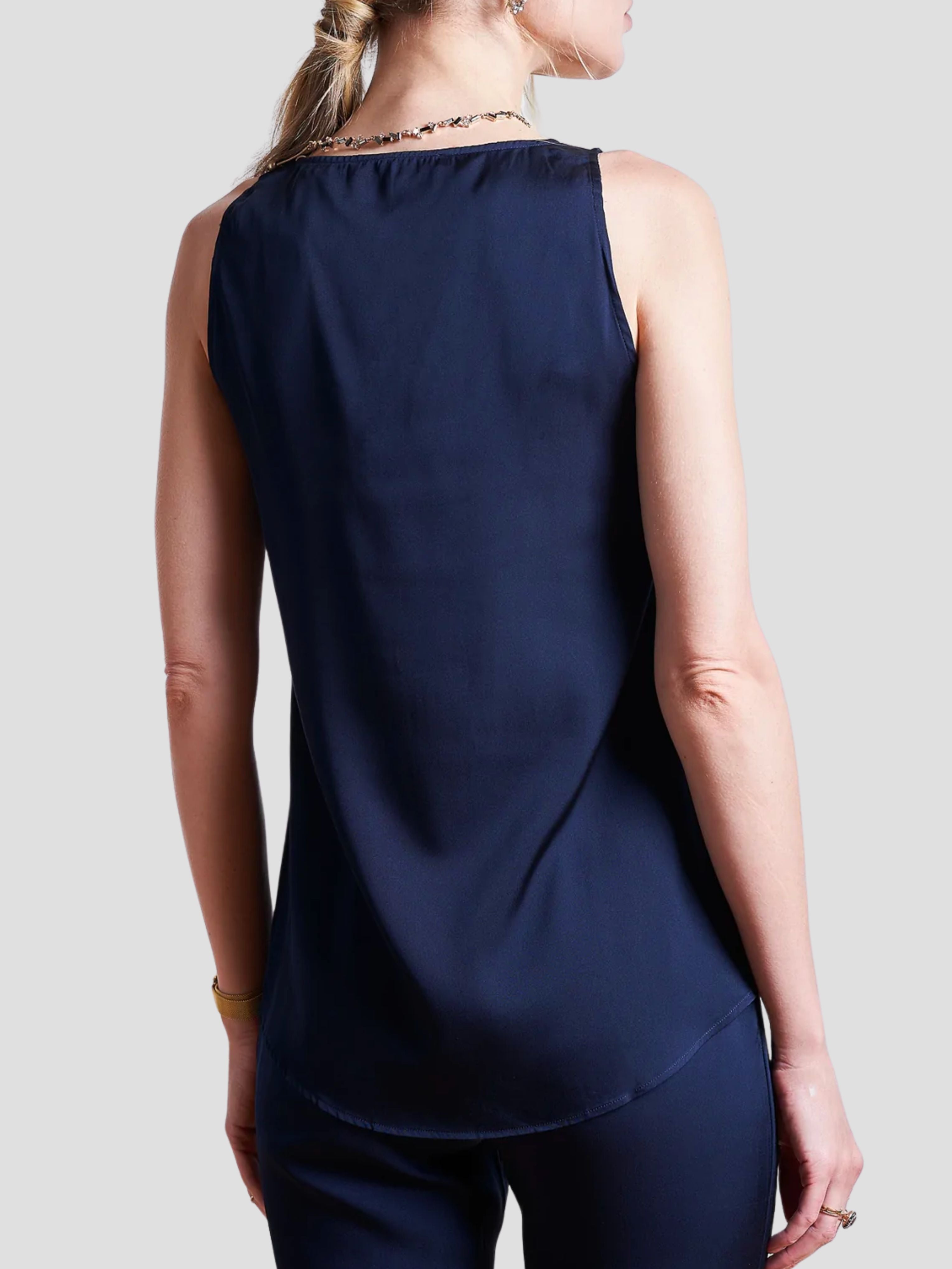 Tivoli Silk-Satin Tank Top,Nouvelle,- Fivestory New York