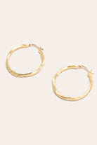 Furrowed Gold Vermeil Twisted Hoop Earrings,Completedworks,- Fivestory New York