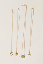 Gold Plated S Pendant with Chain,Completedworks,- Fivestory New York