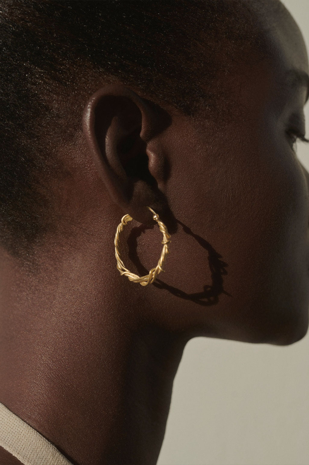 The Chance Encounter Gold Vermeil Wire Earrings,Completedworks,- Fivestory New York