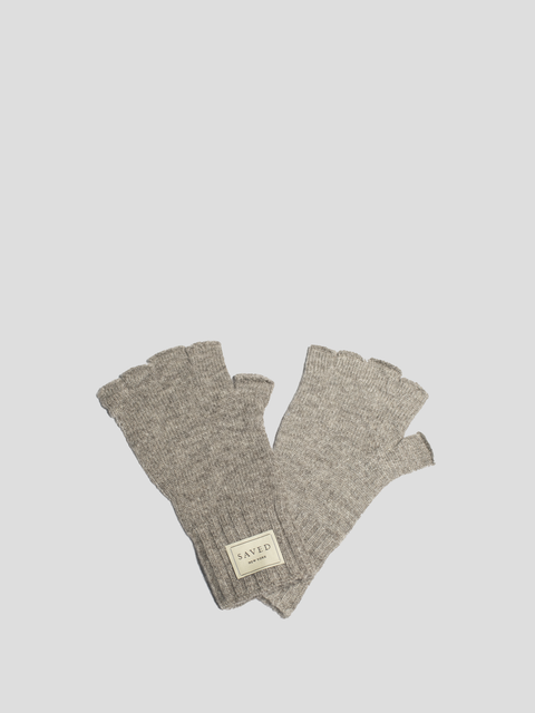 Grey Fingerless Glove,Saved Ny & Company Inc.,- Fivestory New York