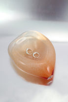 Gil Glass XL Jewelry Plate in Peach,Nathalie Schreckenberg,- Fivestory New York