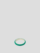 Dark Green Unicorn Rainbow Enamel Stacking Ring,Fry Powers,- Fivestory New York