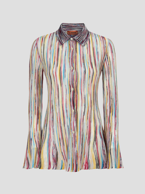 Space-Dyed Stripe Long-Sleeve Shirt,Missoni,- Fivestory New York
