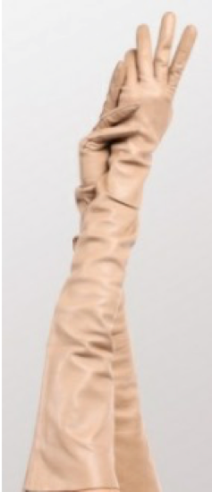 Runway Gloves in Nude Leather,Seymoure Gloves,- Fivestory New York