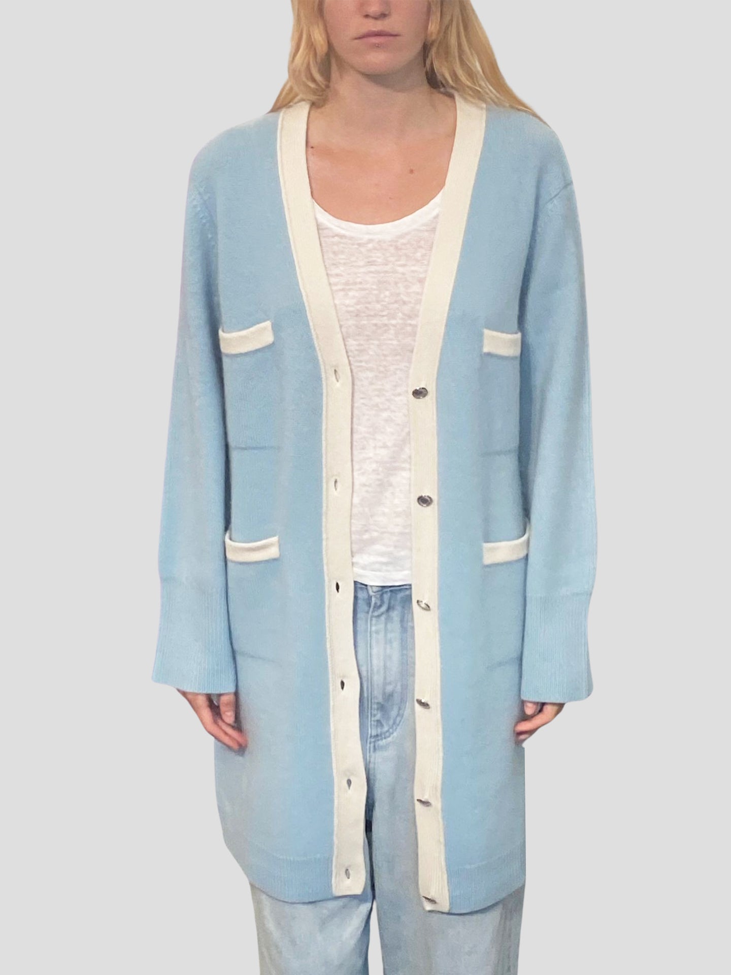 Shoreditch Long Chunky-Knit Cardigan | Fivestory New York