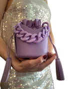 Mini Clara Bucket Bag in Purple,Nahall,- Fivestory New York