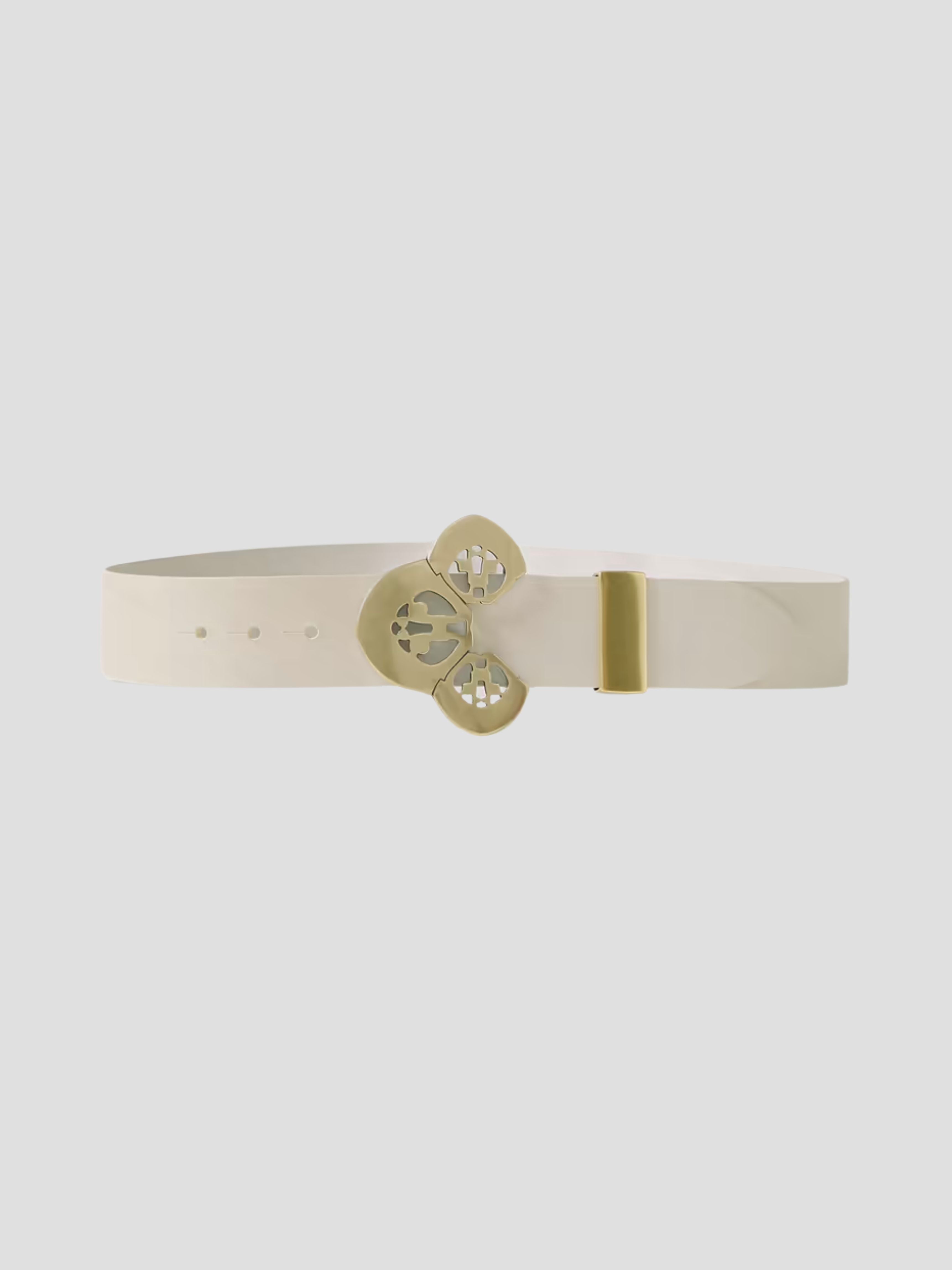 Adaria White Leather Wide Belt,Isabel Marant,- Fivestory New York