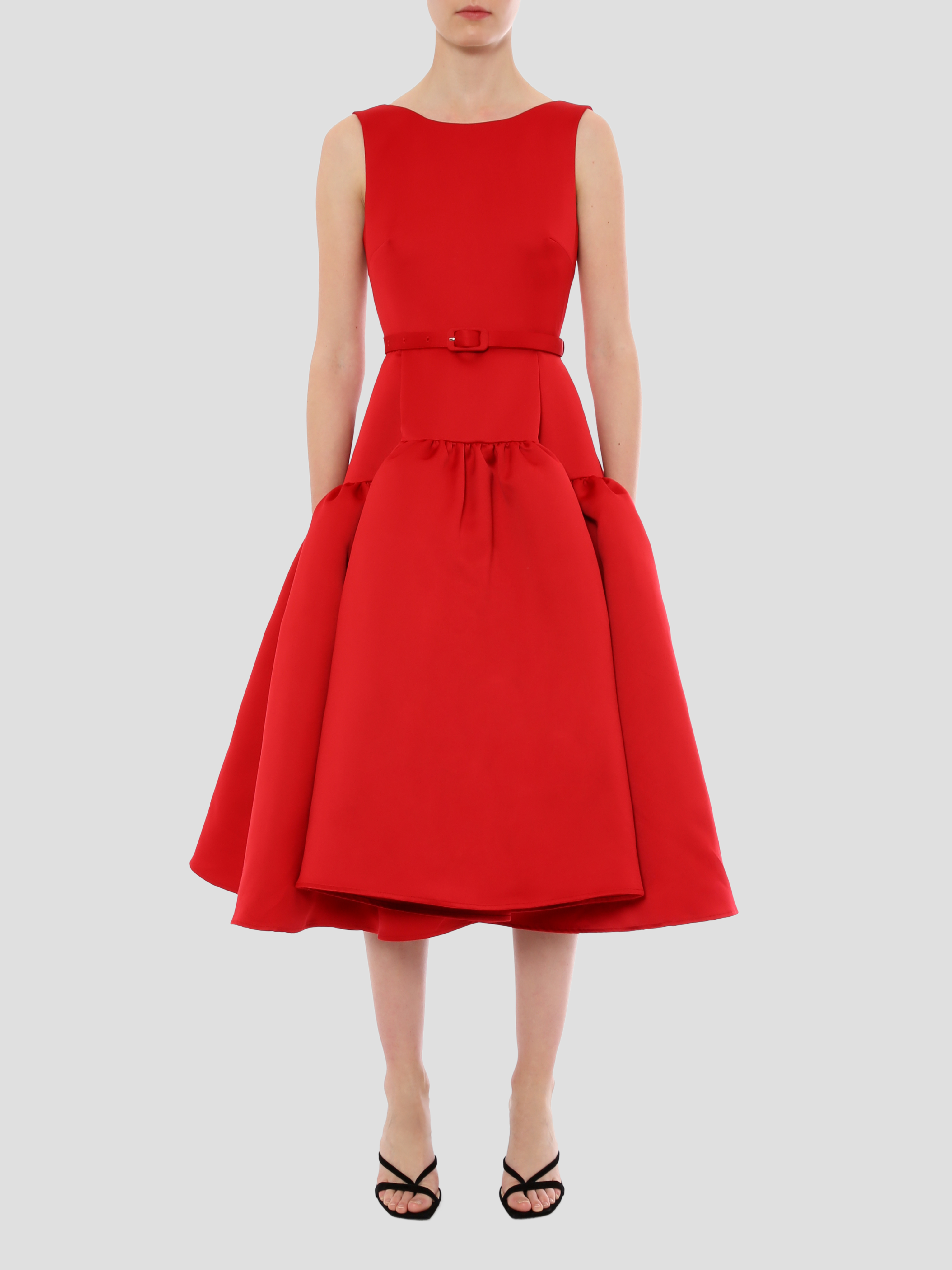 Audrey Satin Midi Dress,Huishan Zhang,- Fivestory New York