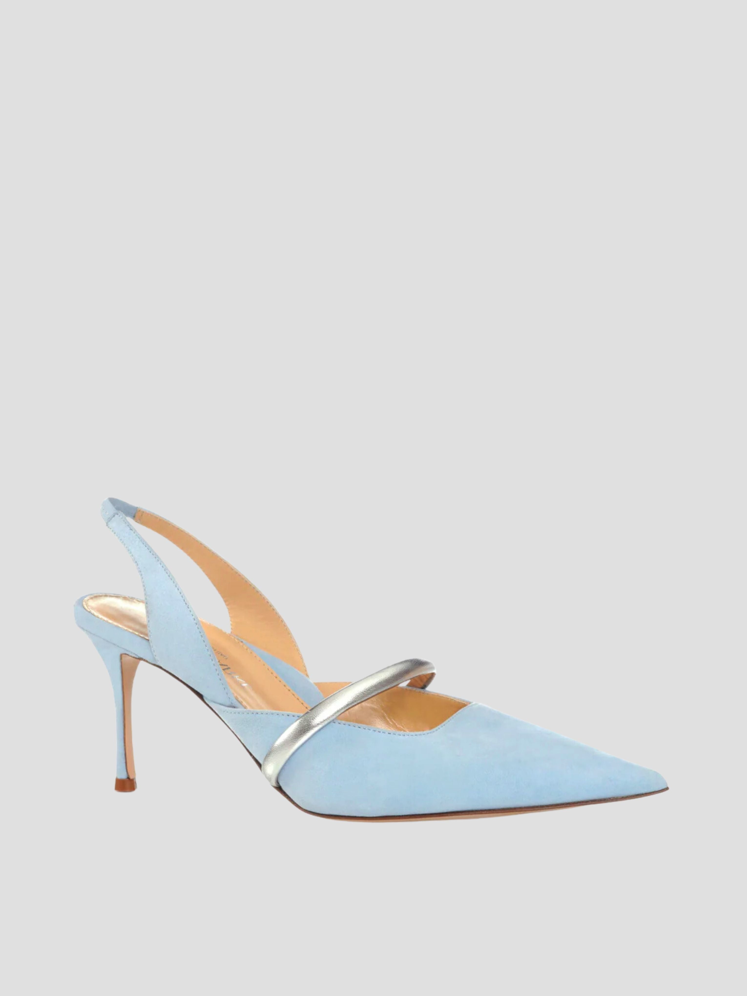 Light Blue Chunky Heel Strappy Heeled Sandals | PrettyLittleThing KSA