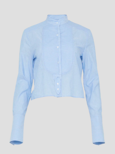New Smith Blue Stripe Linen Shirt,Twp,- Fivestory New York