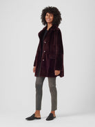 Palmer Brown Reversible Shearling Coat,Grenn Pilot,- Fivestory New York