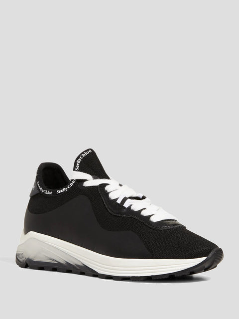 Brett Low-Top Rubber Outsole Runner Sneakers,See By Chloe,- Fivestory New York